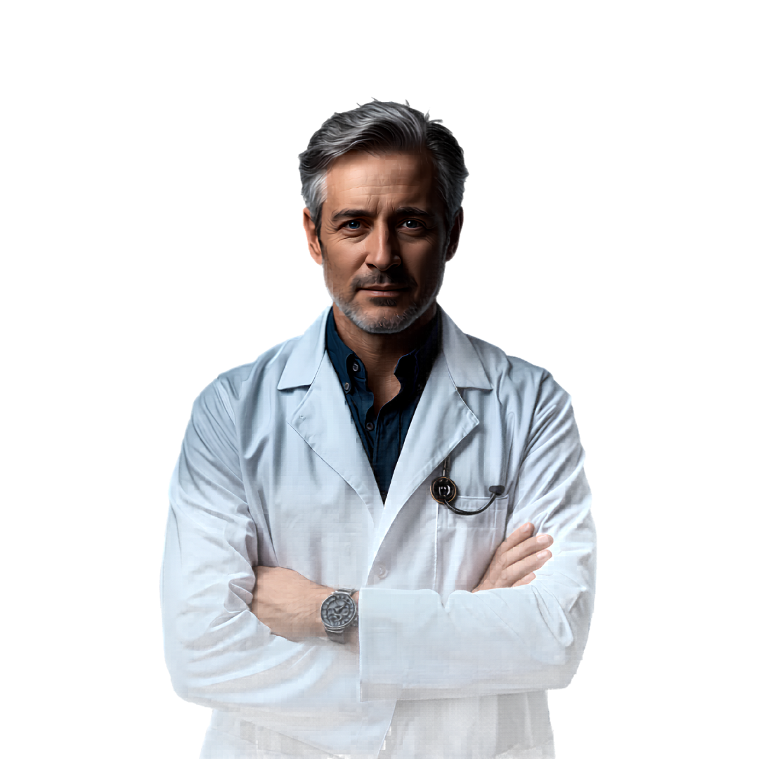 Medico che usa Elite Doctor su tablet